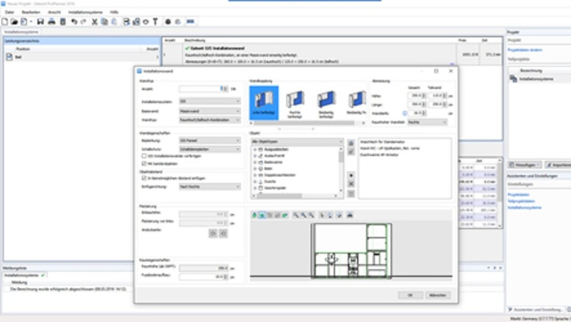 Geberit ProPlanner Installationssysteme