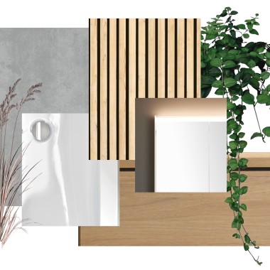 Moodboard des 6x6-Designs (© Bjerg Arkitektur)