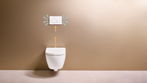 Geruchsabsaugung mit Geberit DuoFresh für frische Luft im Bad