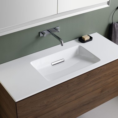 Geberit ONE Waschtisch inklusive integriertem Haarsieb und Spezialglasur KeraTect Geberit ONE Waschtisch inklusive integriertem Haarsieb und Spezialglasur KeraTect