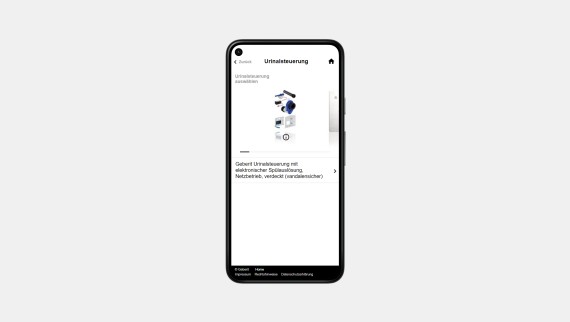 Produkterkenner für Urinalsteuerung Produkterkenner für Urinalsteuerung