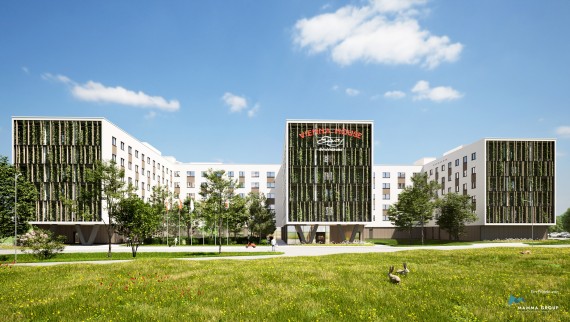 Das grösste Hotel Europas in Holz-Hybrid-Bauweise wurde in Wien Schwechat eröffnet (© BKK3 Architektur)