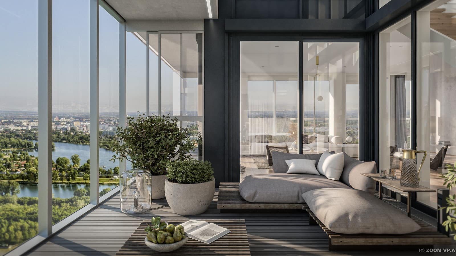 Highlight des MARINA TOWER sind die sechs Penthouse-Wohnungen im Dachgeschoß, die nach individuellen Wünschen mitgestaltet werden können. (c) ZOOM.VP Highlight des MARINA TOWER sind die sechs Penthouse-Wohnungen im Dachgeschoß, die nach individuellen Wünschen mitgestaltet werden können. (c) ZOOM.VP