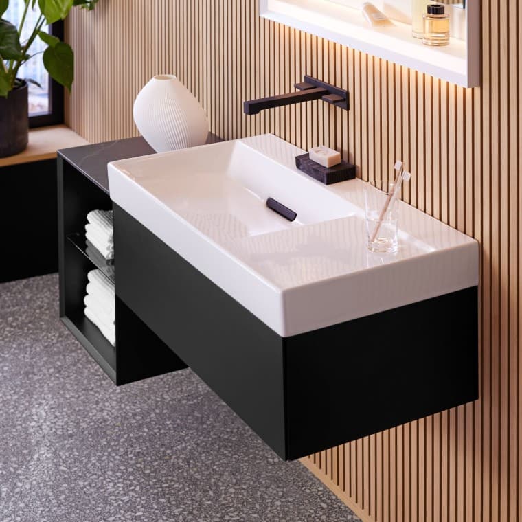 Geberit ONE Waschtisch schwarz matt Geberit ONE Waschtisch schwarz matt