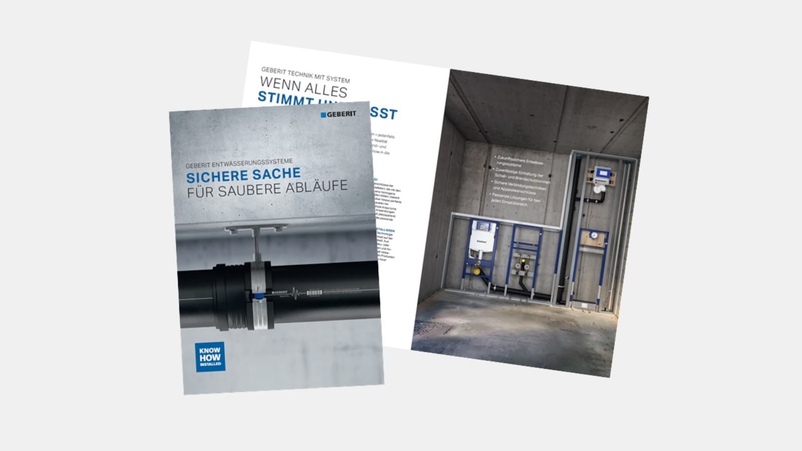 Unterlagen zu Geberit Entwässerungssystemen Unterlagen zu Geberit Entwässerungssystemen