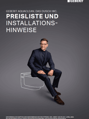 Geberit AquaClean Preisliste Endkunde / Nr. 03002 Geberit AquaClean Preisliste Endkunde / Nr. 03002