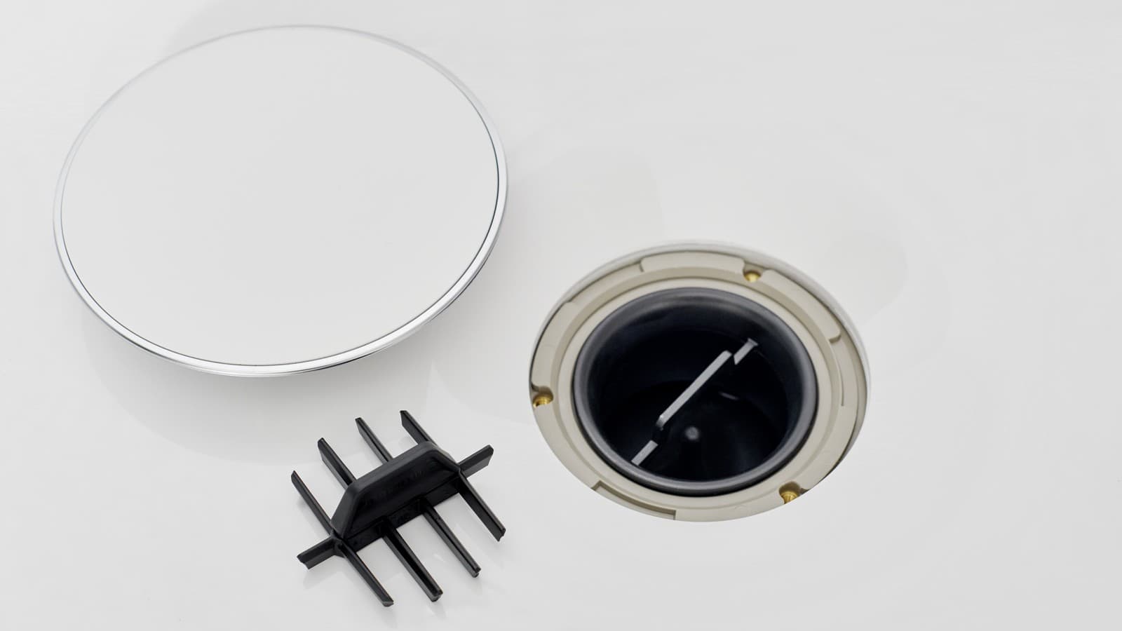 Ablaufdeckel und Kammeinsatz Ablaufdeckel und Kammeinsatz