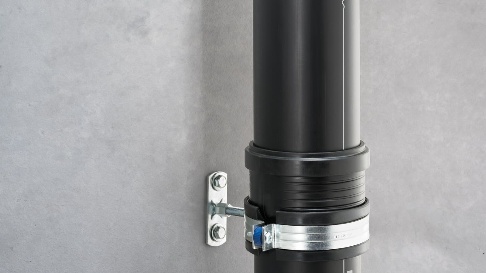 Schallentkoppelte Systemrohrschelle für Geberit Silent-Pro Schallentkoppelte Systemrohrschelle für Geberit Silent-Pro