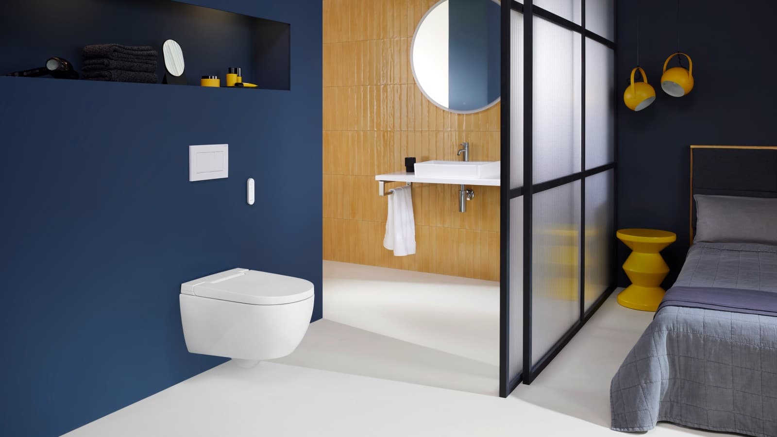 Geberit AquaClean Alba mit Fernbedienung sigma 30 Geberit AquaClean Alba mit Fernbedienung sigma 30