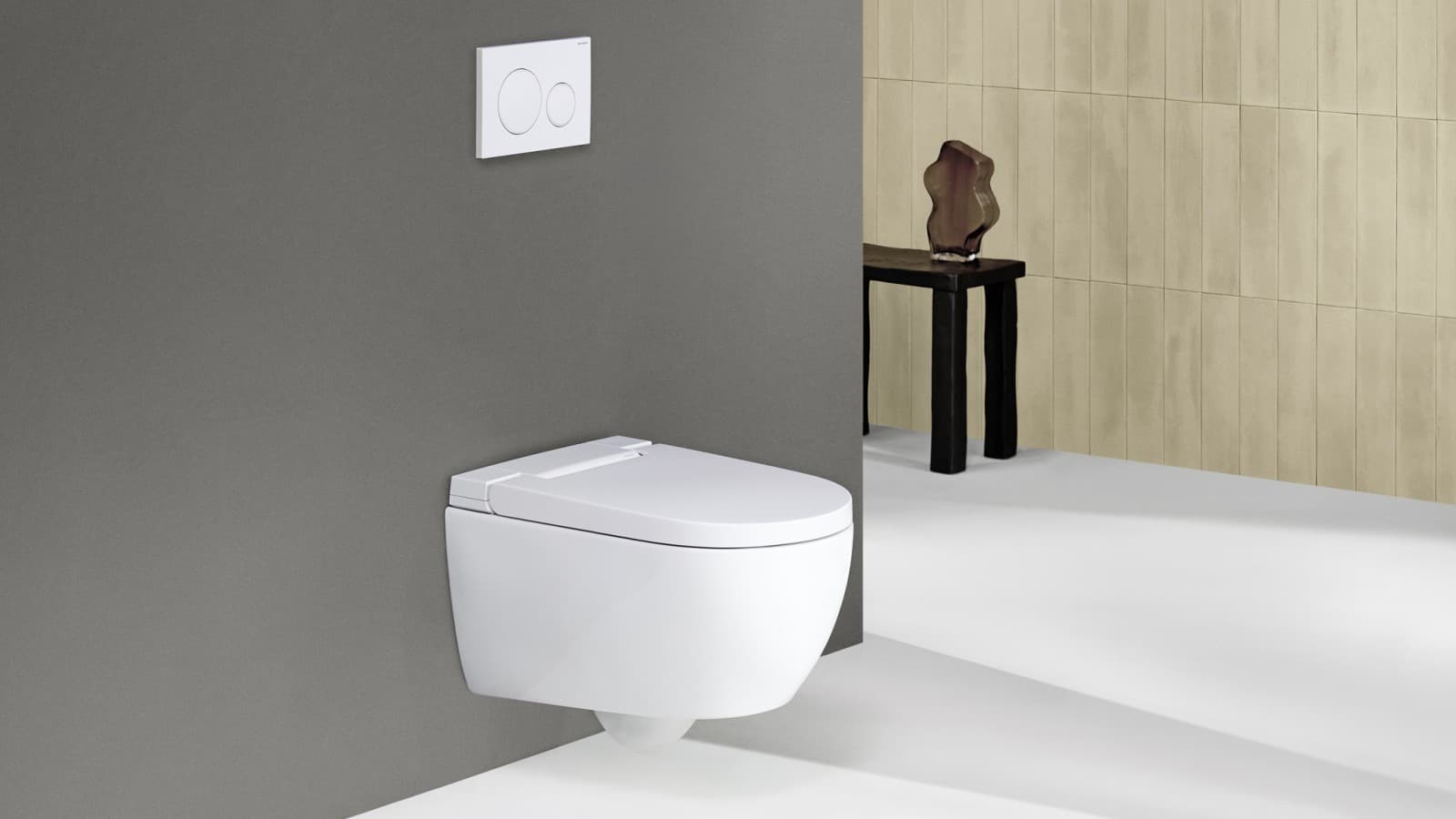 Geberit AquaClean Alba mit Fernbedienung Sigma 20 Geberit AquaClean Alba mit Fernbedienung Sigma 20