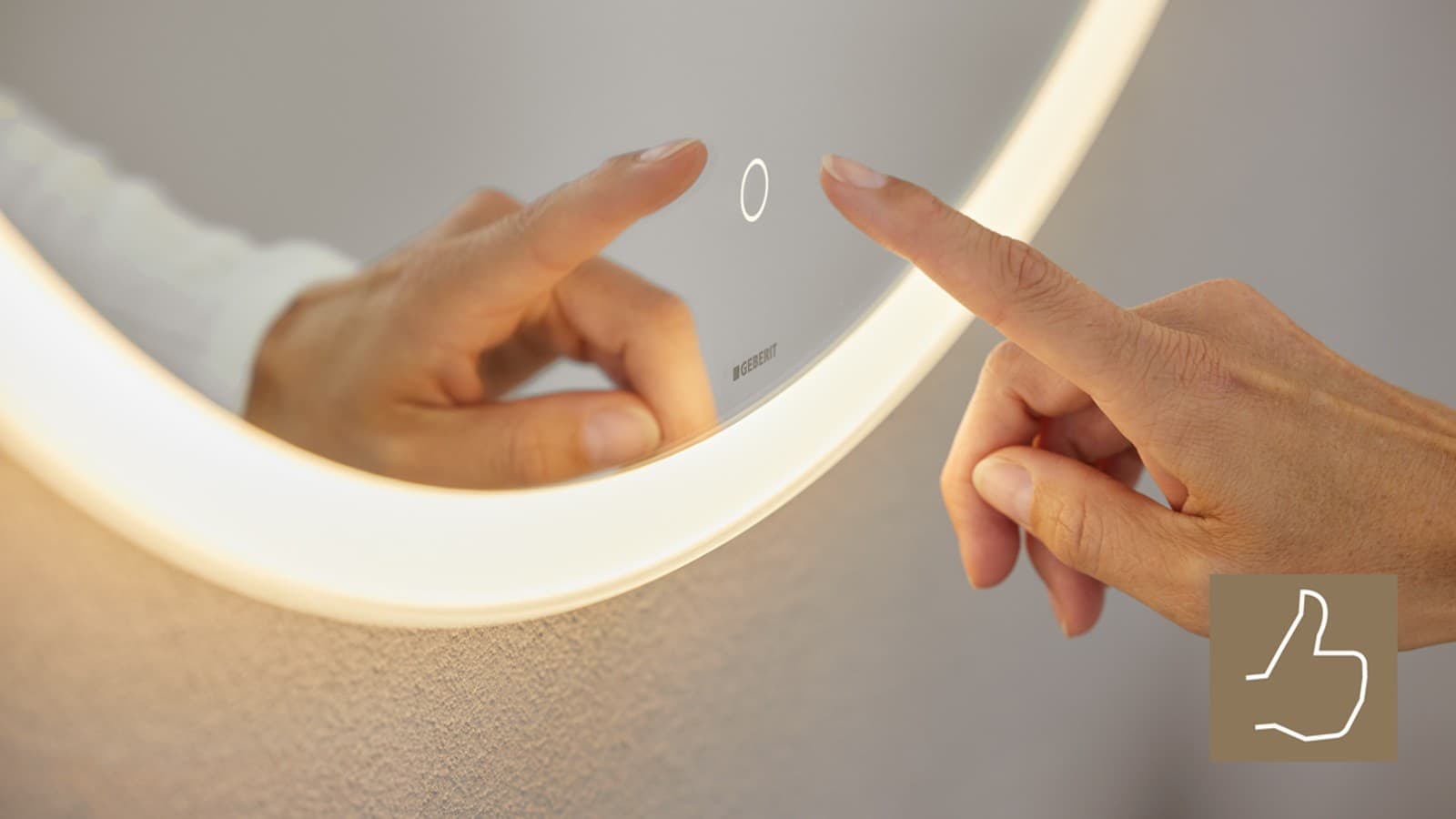 Geberit Option Spiegel mit Licht Geberit Option Spiegel mit Licht