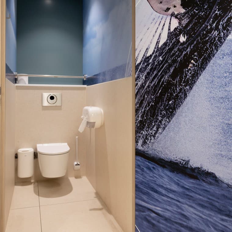 Geberit ONE Wand-WC mit TurboFlush und automatischer Spülauslösung Geberit ONE Wand-WC mit TurboFlush und automatischer Spülauslösung