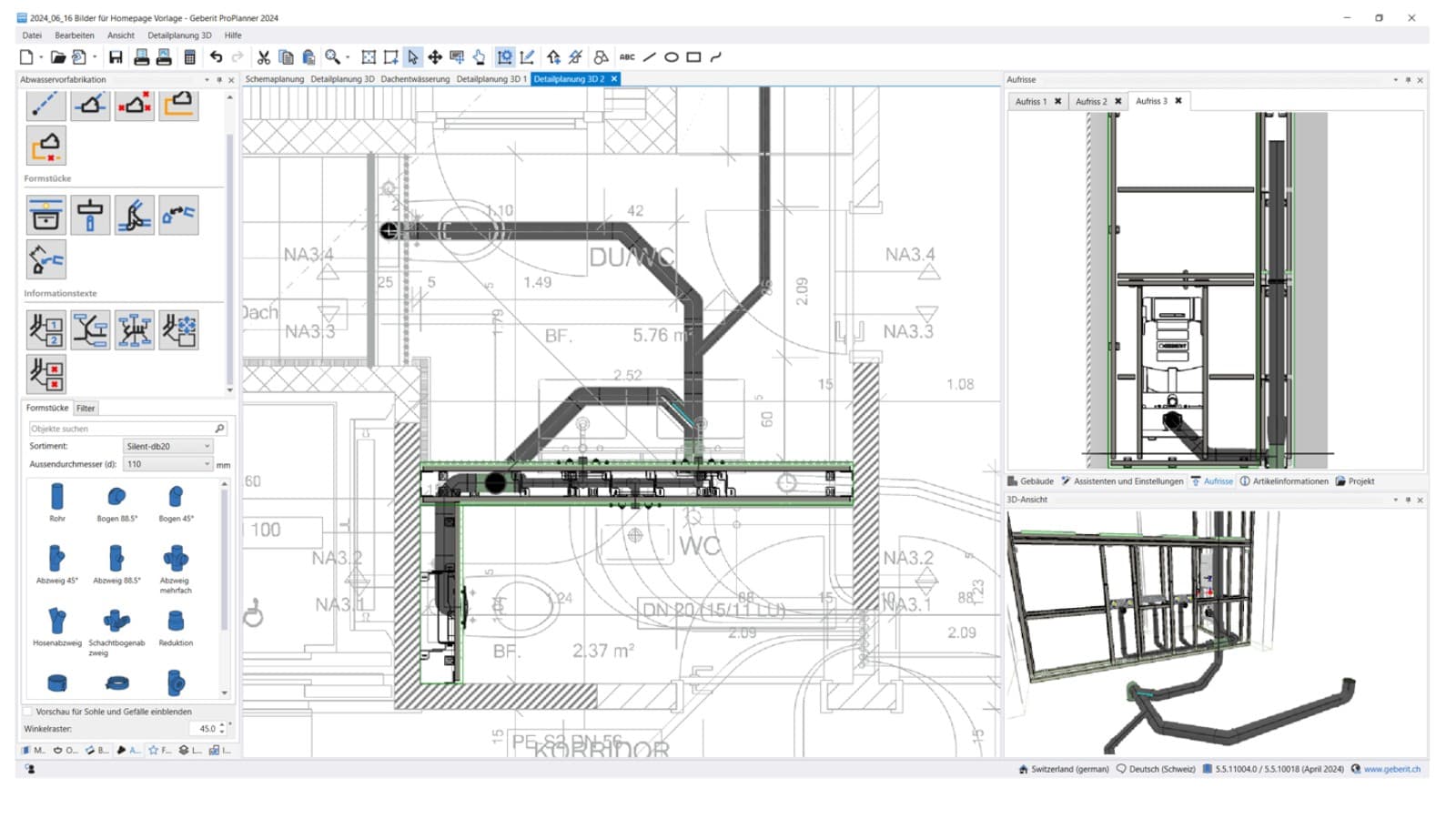 Planung der Vorfertigung für Entwässerungssysteme Planung der Vorfertigung für Entwässerungssysteme